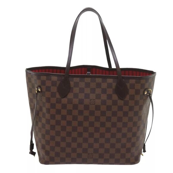 LOUIS VUITTON Damier Ebene Neverfull MM Tote Bag LV Auth - Picture 3 of 16